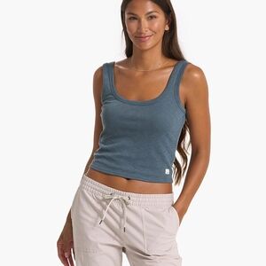 Blue Sleeveless Tank Top